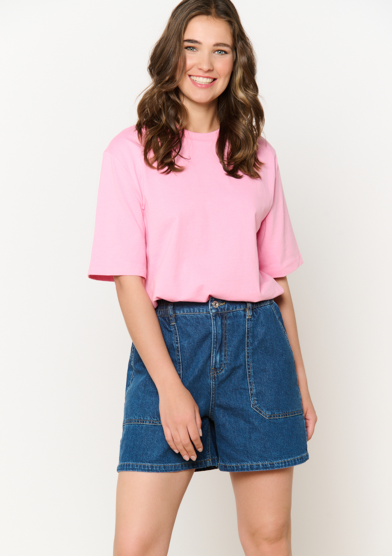 T-shirt en jersey, undefined - PINK BUBBLEGUM - undefined