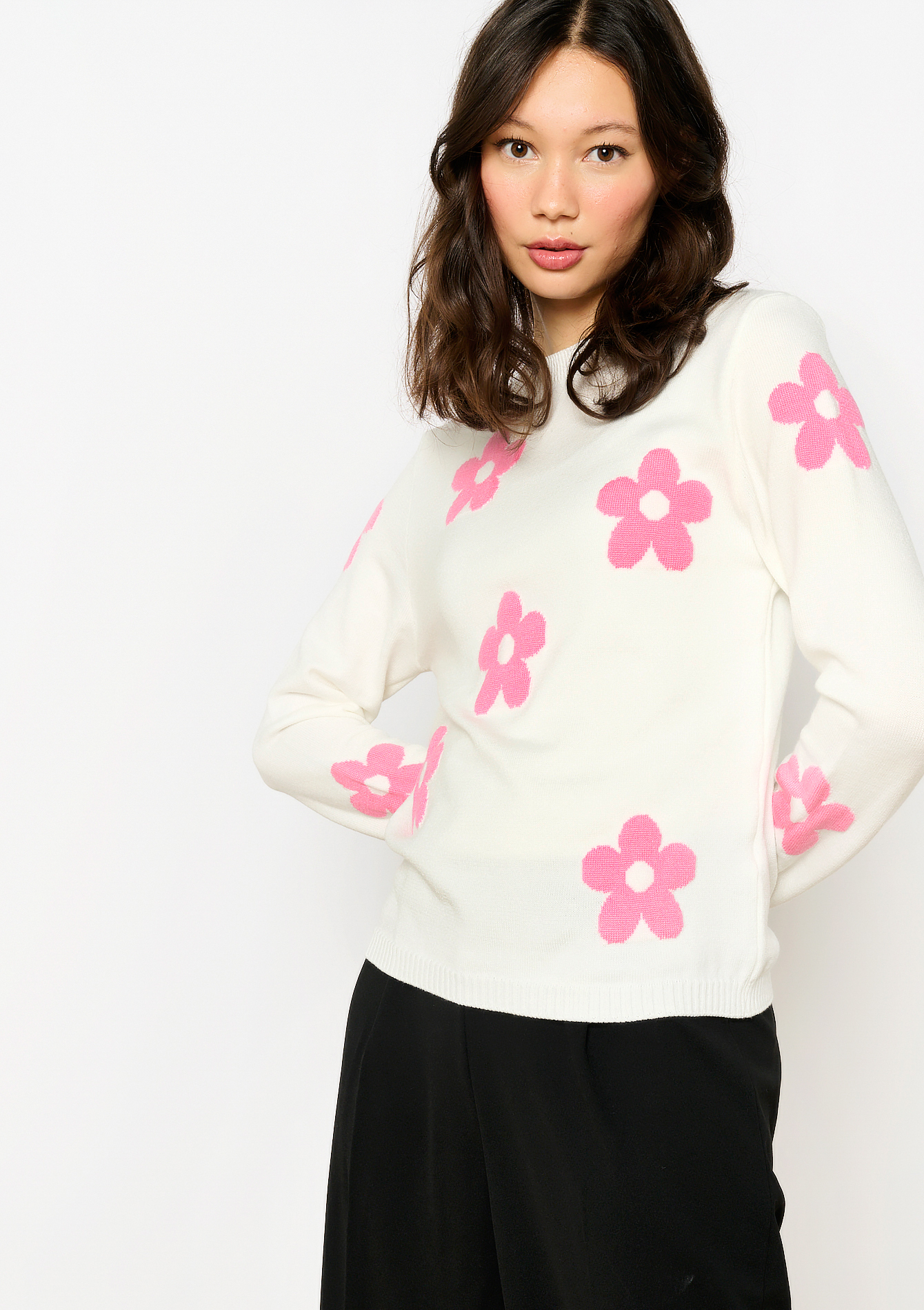 Trui met bloemen, undefined - OFFWHITE - undefined