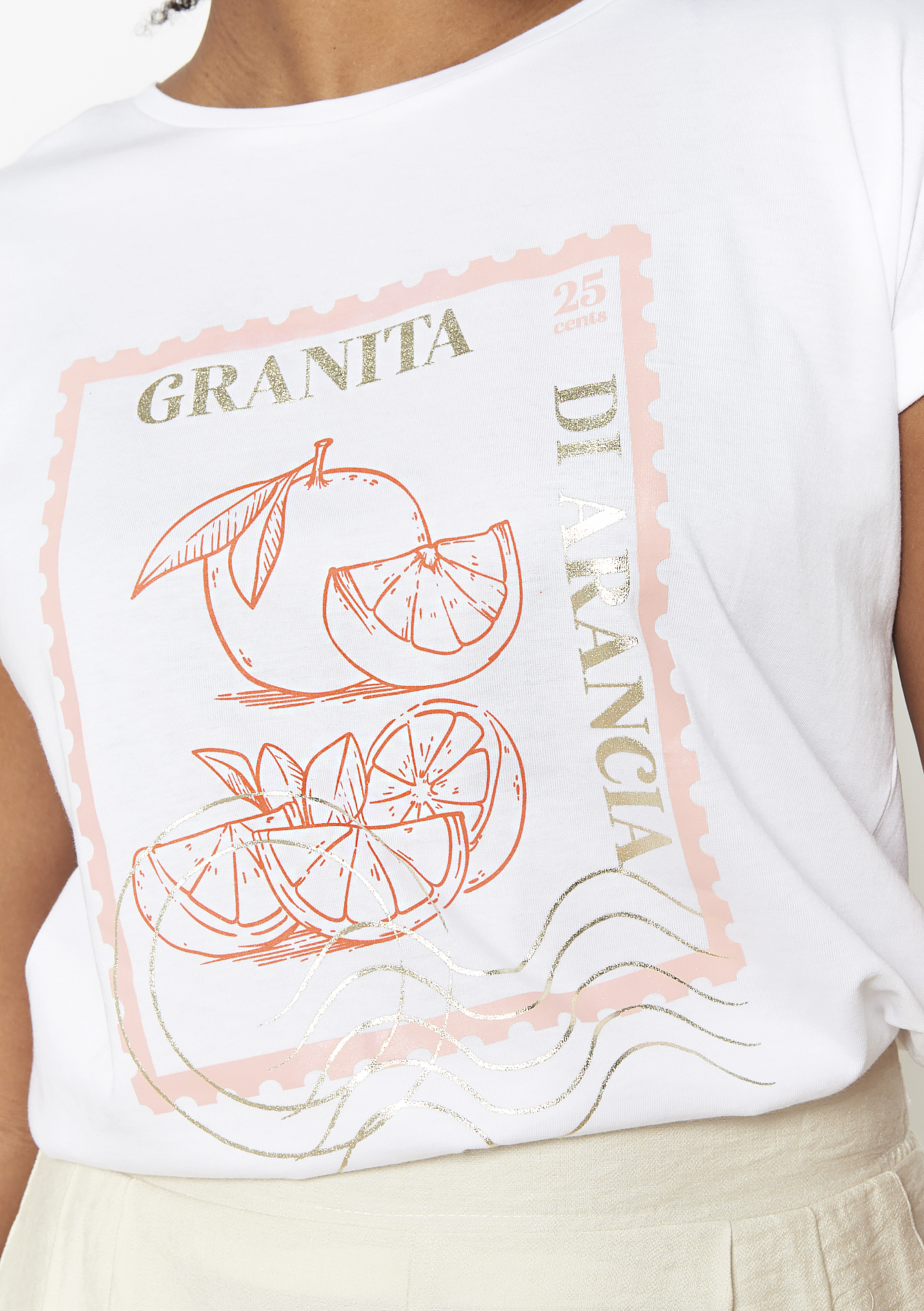 T-shirt avec illustration, undefined - REAL WHITE - undefined