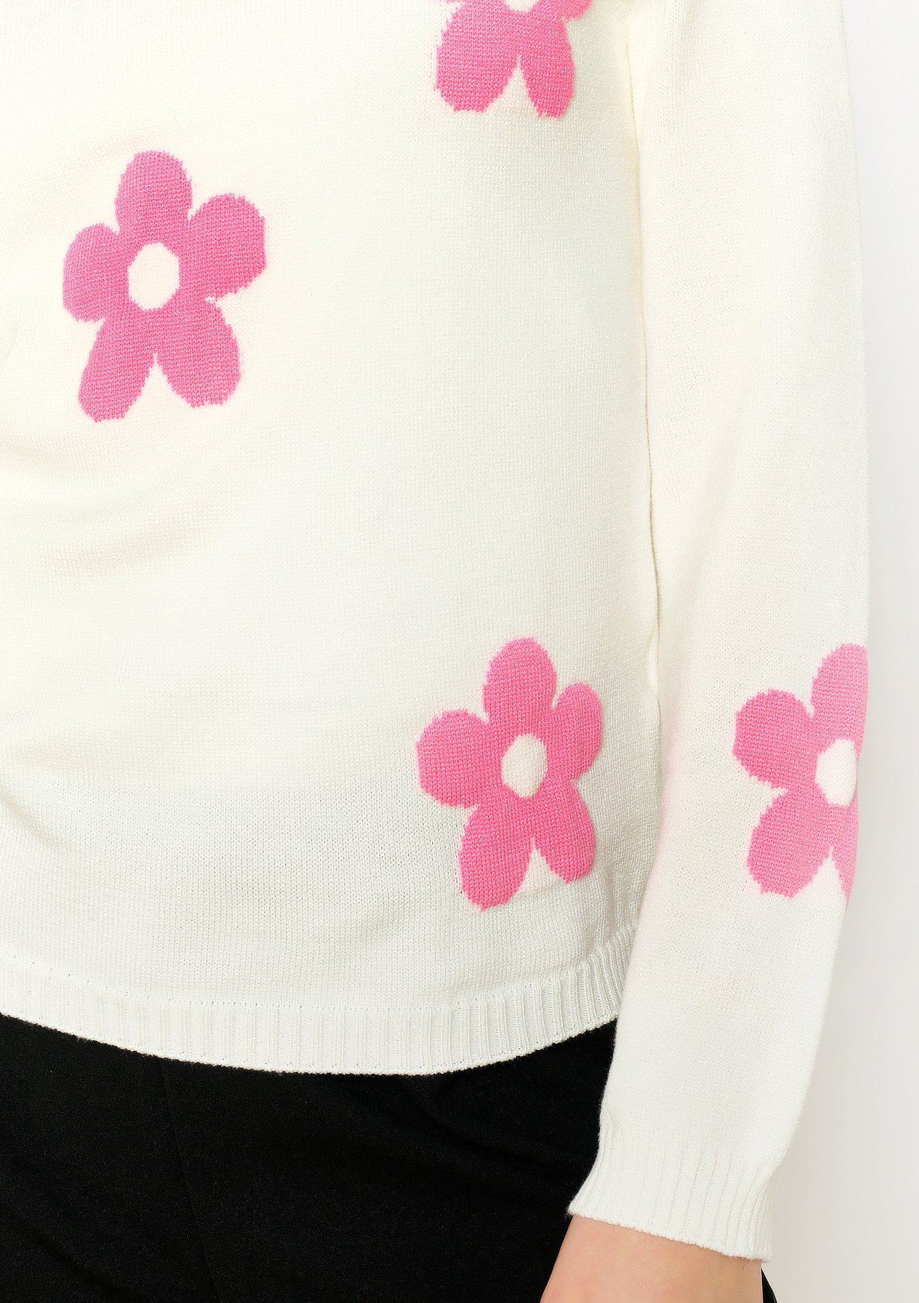 Trui met bloemen, undefined - OFFWHITE - undefined