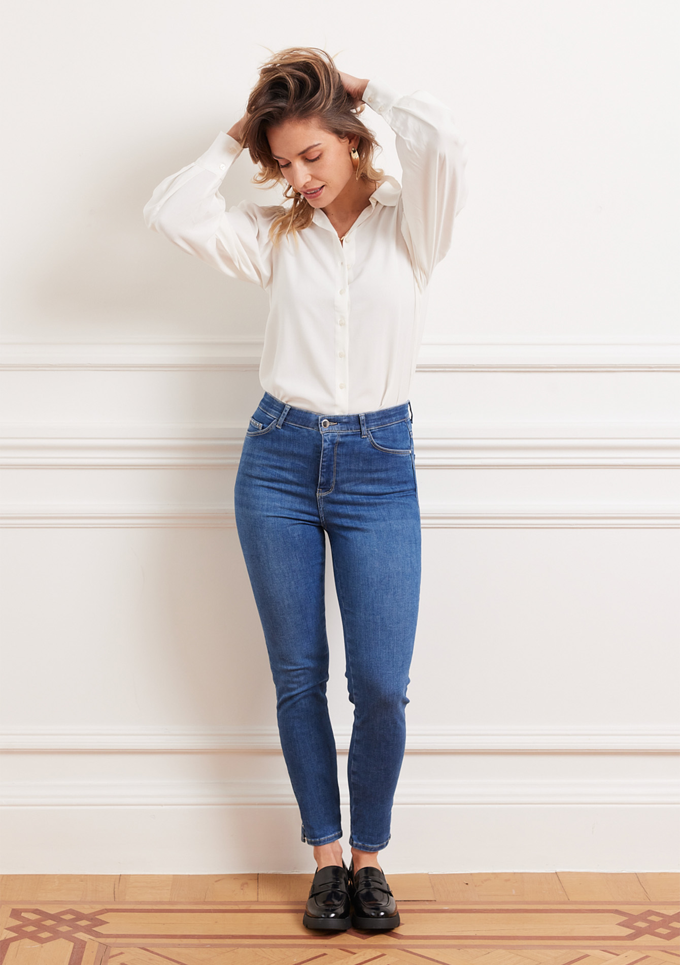 Jean coupe slim, undefined - MEDIUM BLUE - undefined