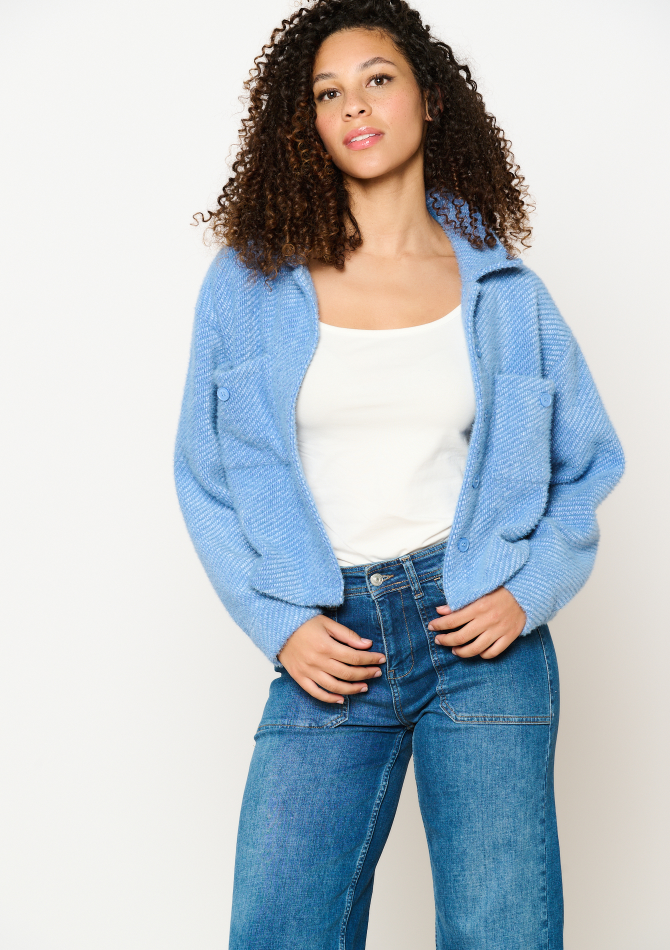 Veste courte, undefined - BLUE FAIENCE - undefined