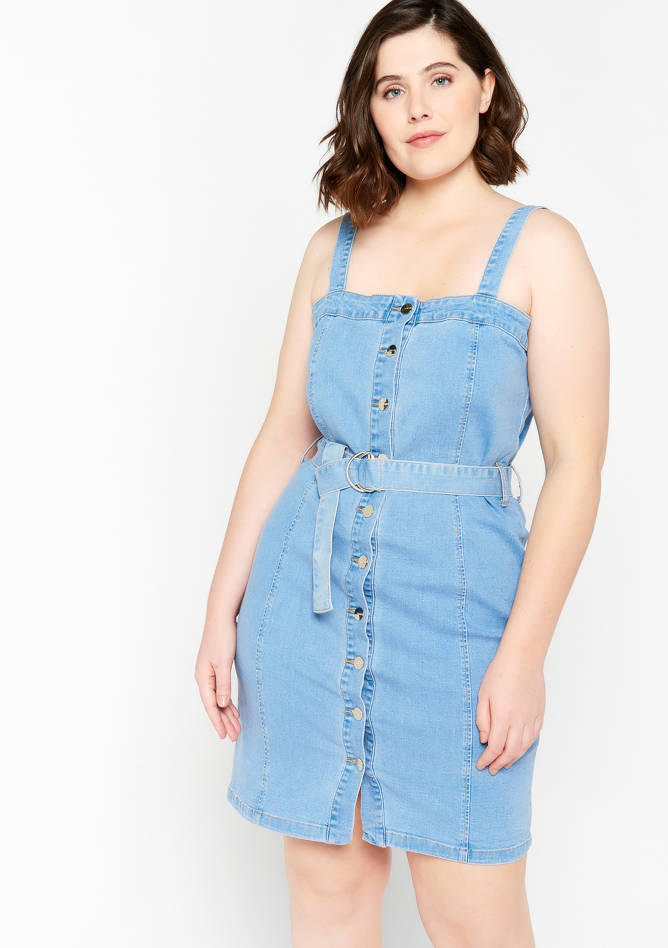 Robe en jeans, undefined - LIGHT BLUE JEANS - undefined