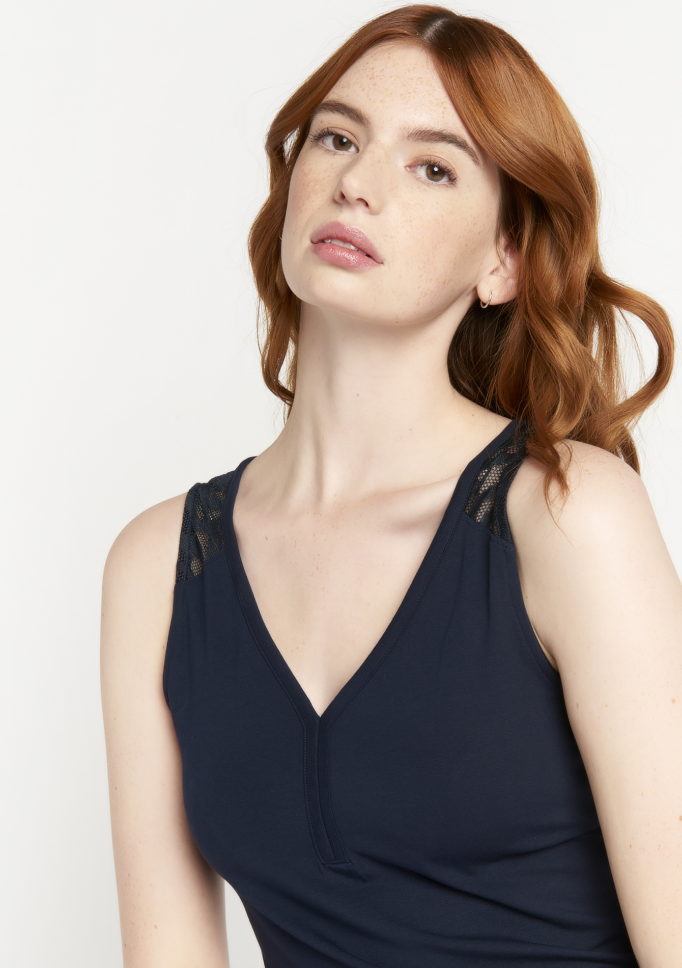 Débardeur avec dentelle, undefined - NAVY POWER - undefined