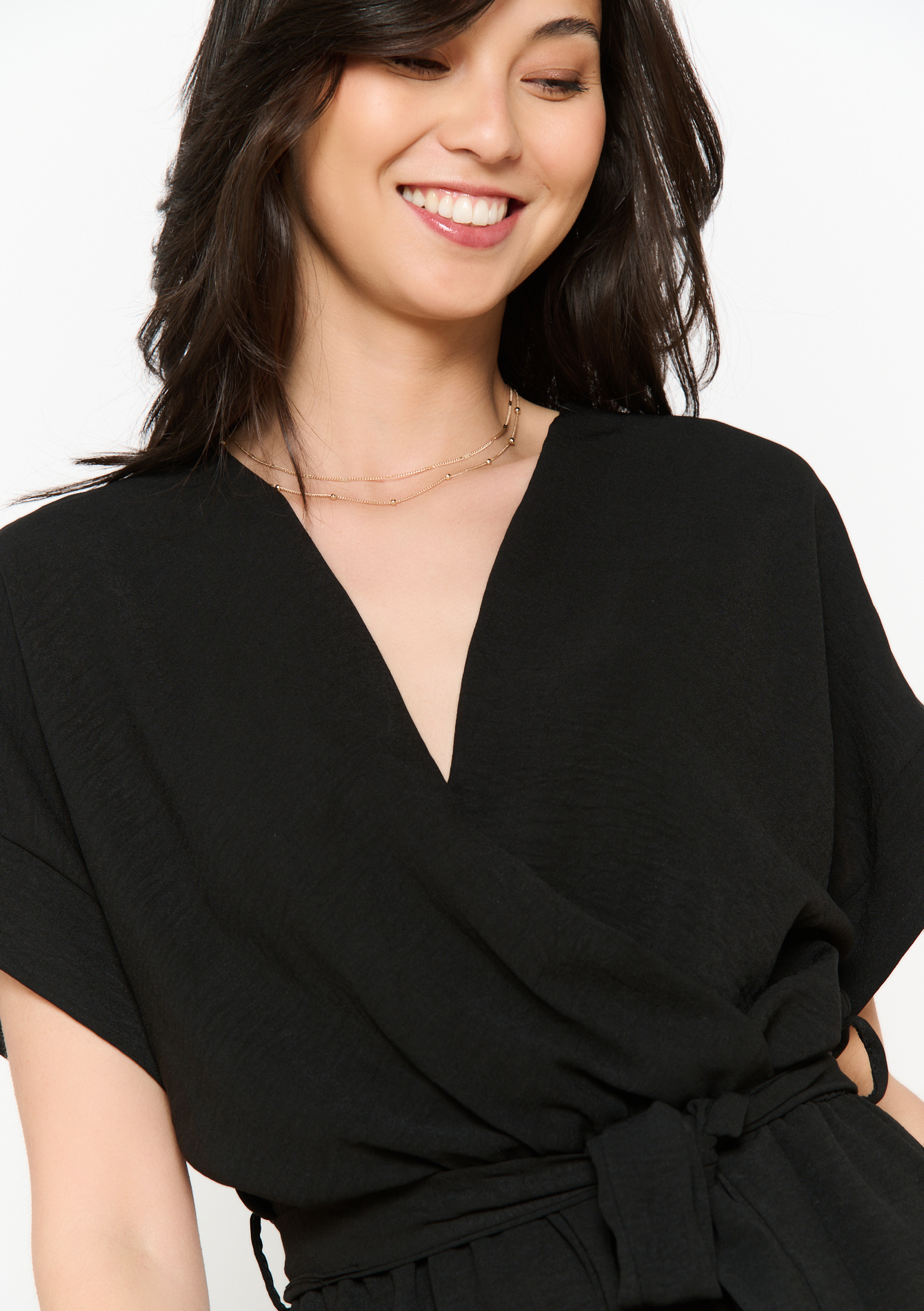 Combishort ceinturé, undefined - BLACK - undefined