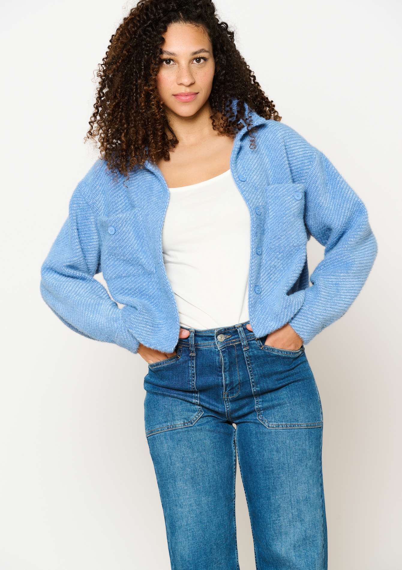 Veste courte, undefined - BLUE FAIENCE - undefined