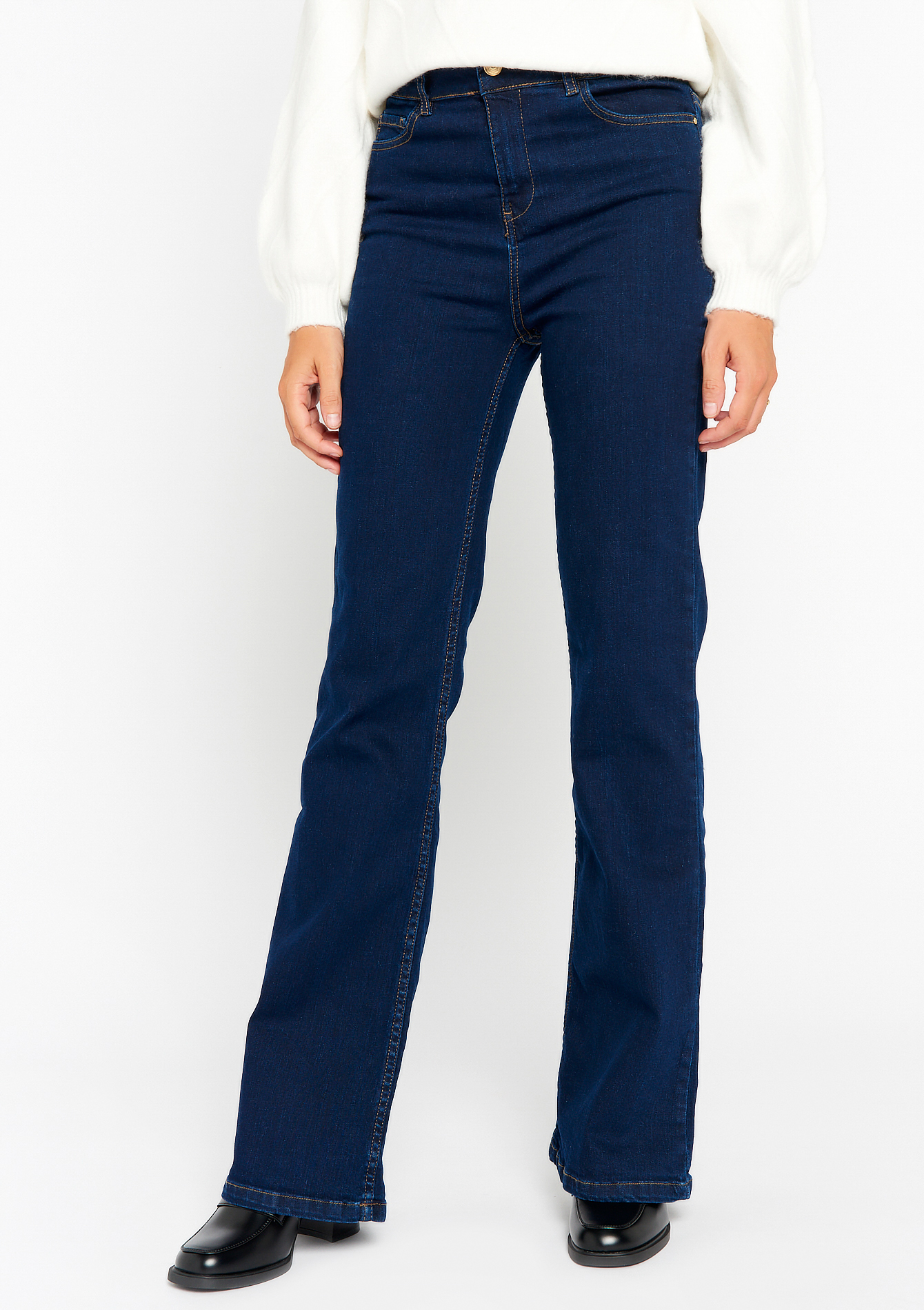 Bootcut jeans, undefined - DARK BLUE - undefined
