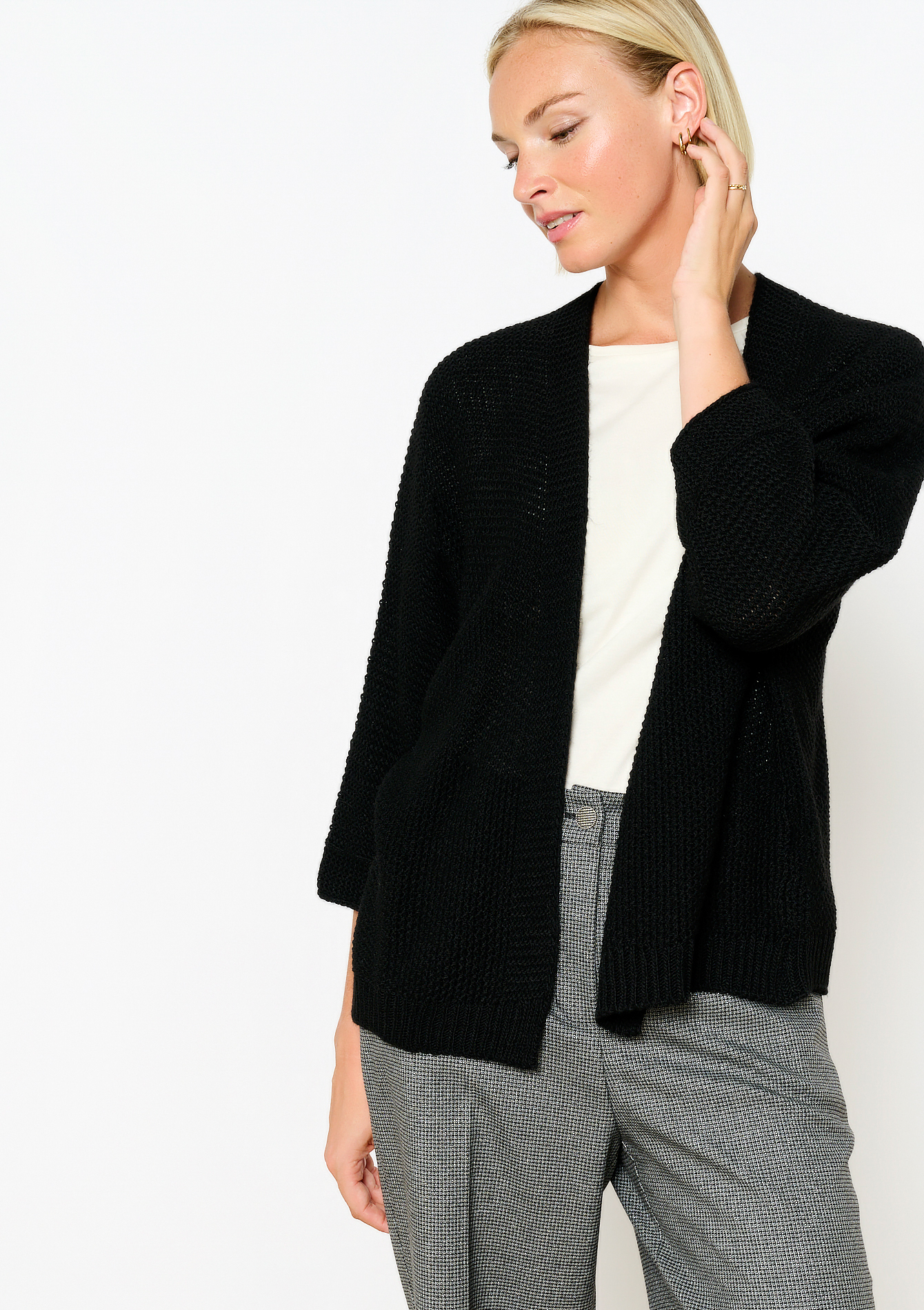 Cardigan ouvert, undefined - BLACK - undefined