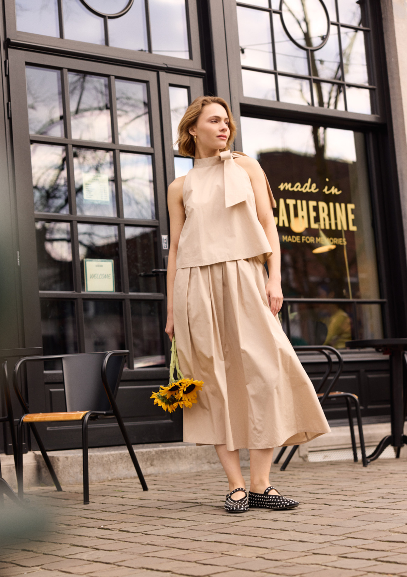 Jupe longue fluide, undefined - LT BEIGE - undefined