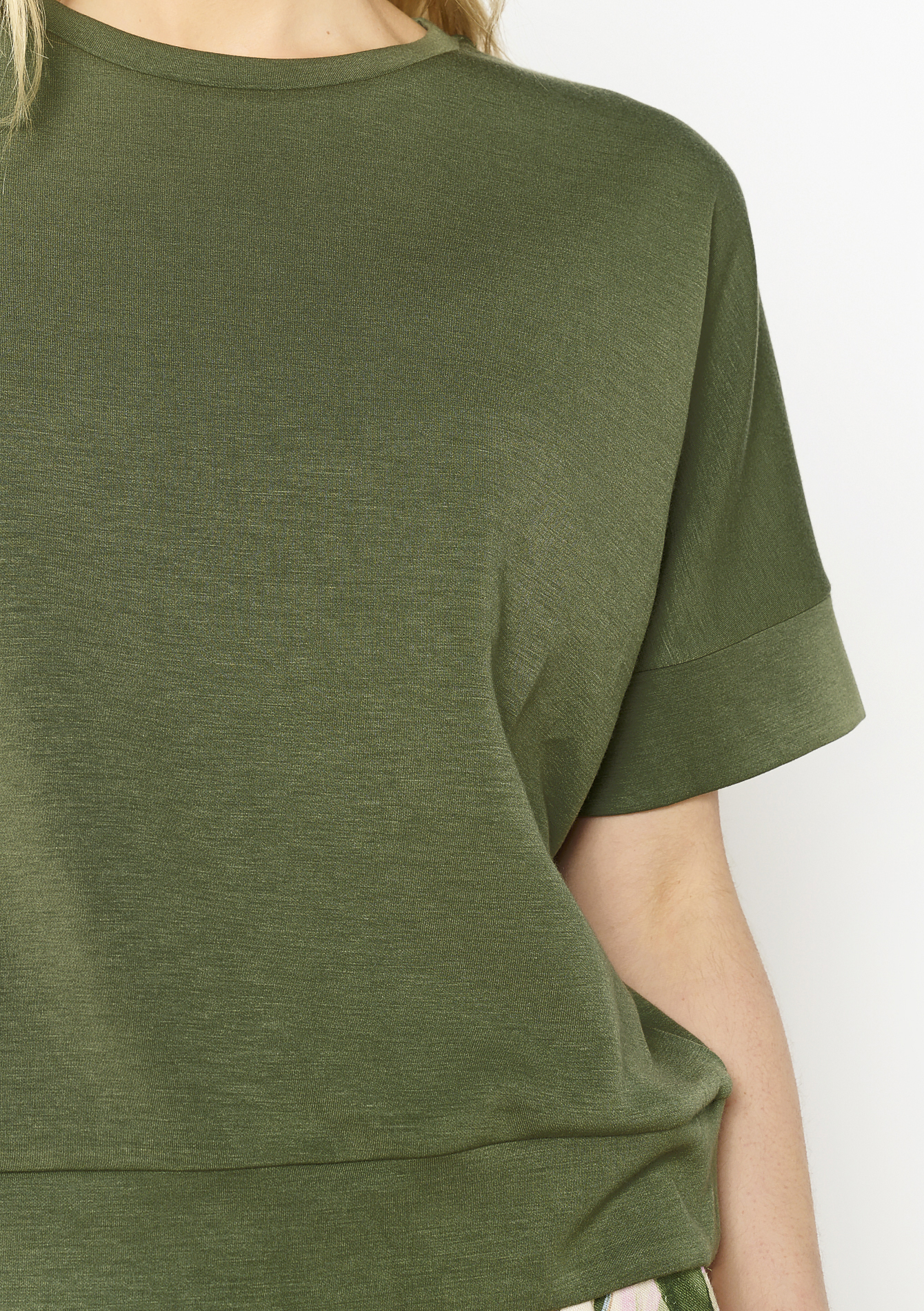 T-shirt en sweat, undefined - KHAKI FADED - undefined