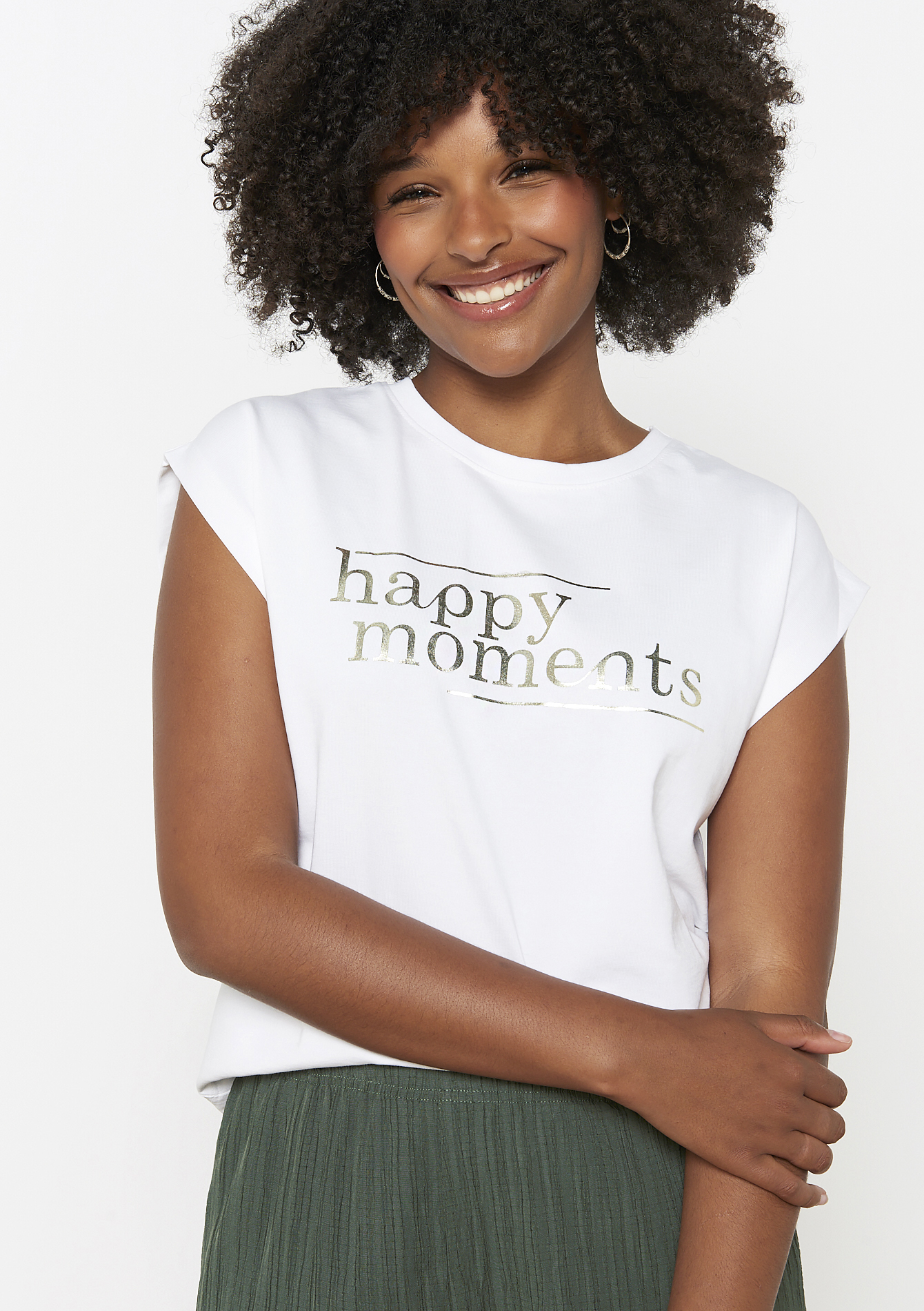 T-shirt à manches courtes, undefined - REAL WHITE - undefined