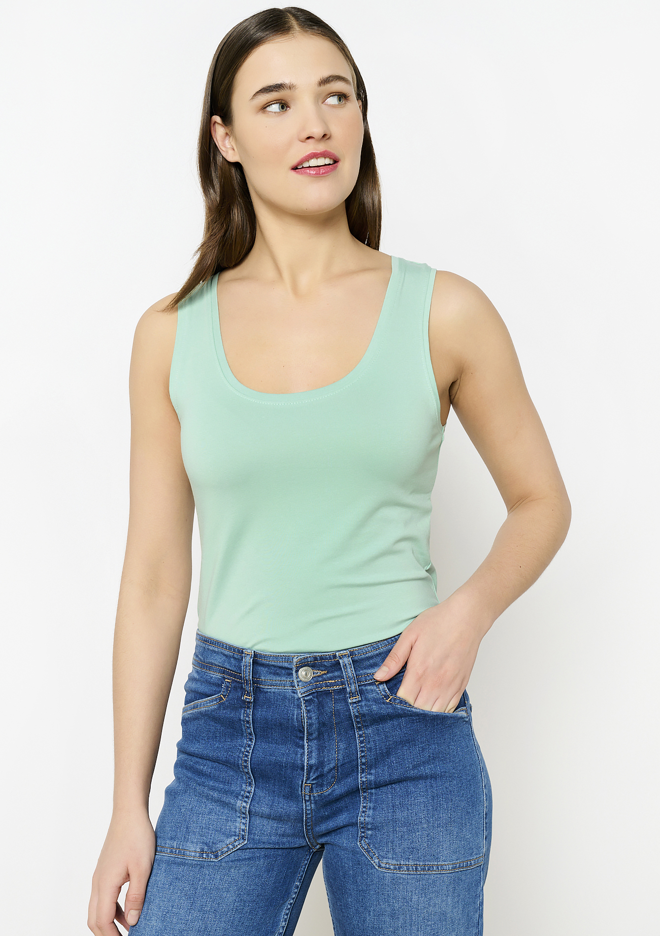 Débardeur basique, undefined - MINT GREEN - undefined