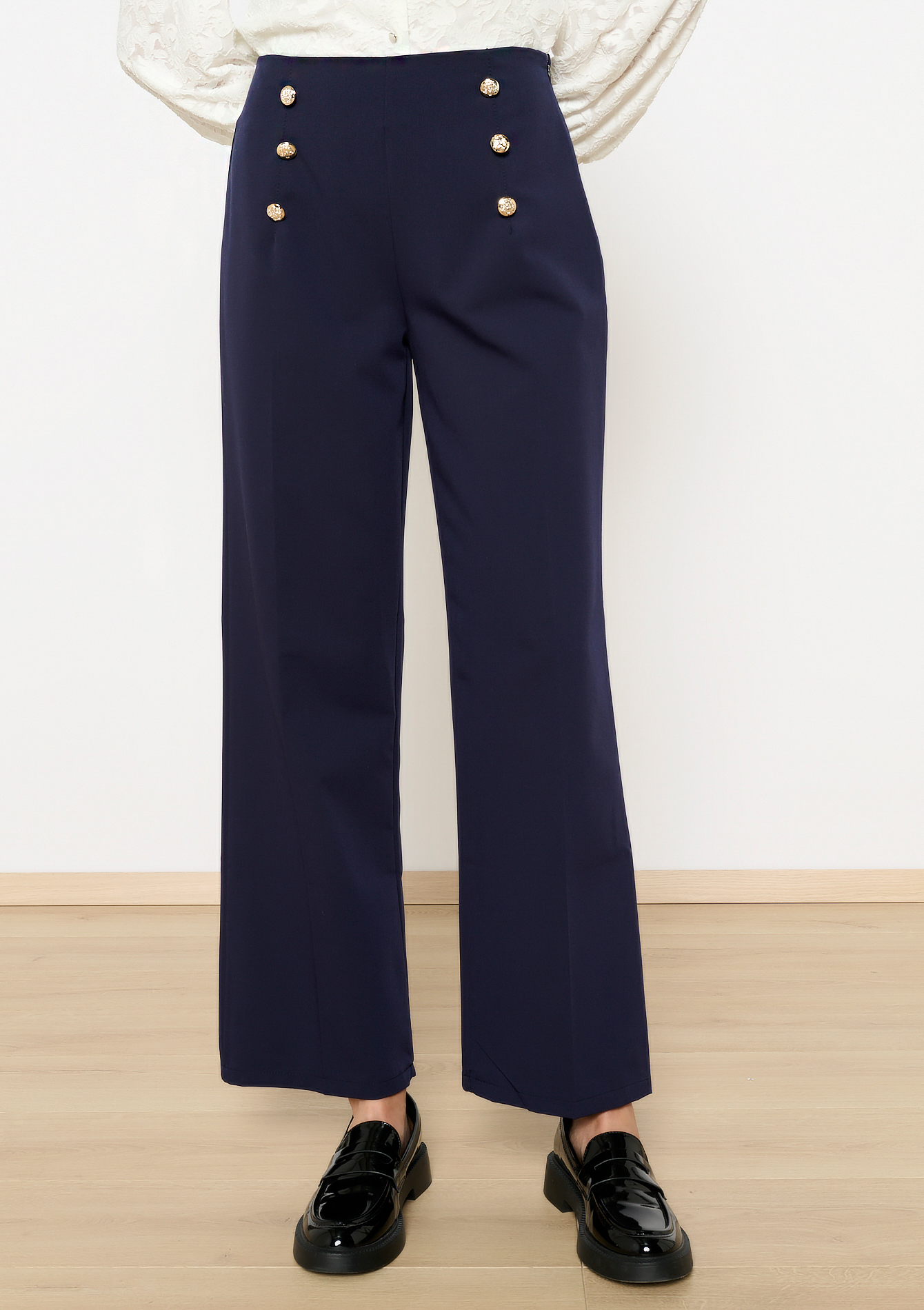 Pantalon style marin, undefined - NAVY BASIC - undefined