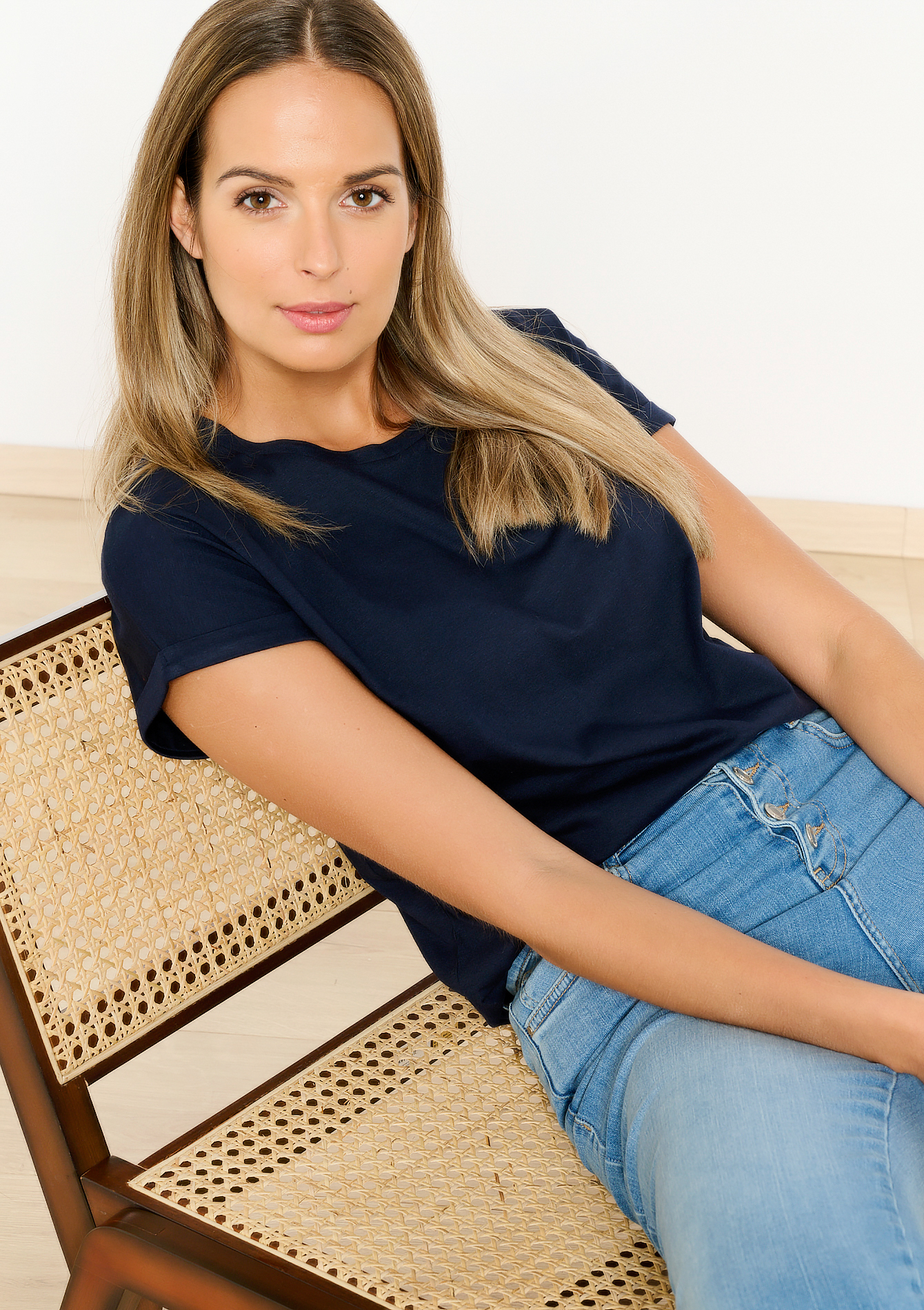 T-shirt basique, undefined - NAVY BASIC - undefined