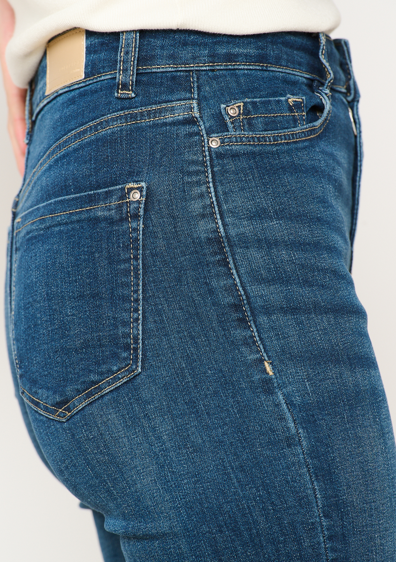 Denim shorts, undefined - DARK BLUE - undefined