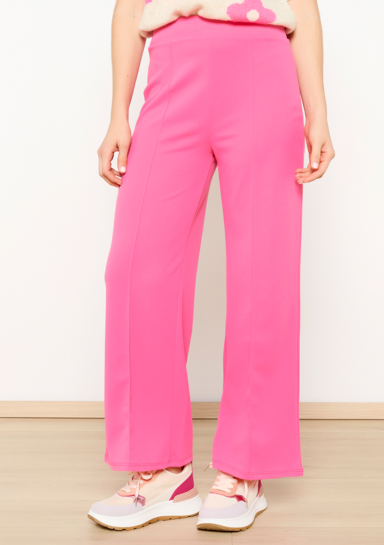 Pantalon fluide, undefined - FUCHSIA - undefined