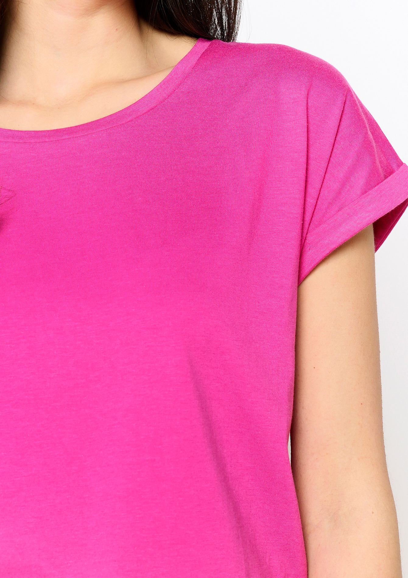 Basic T-shirt, undefined - FUCHSIA - undefined