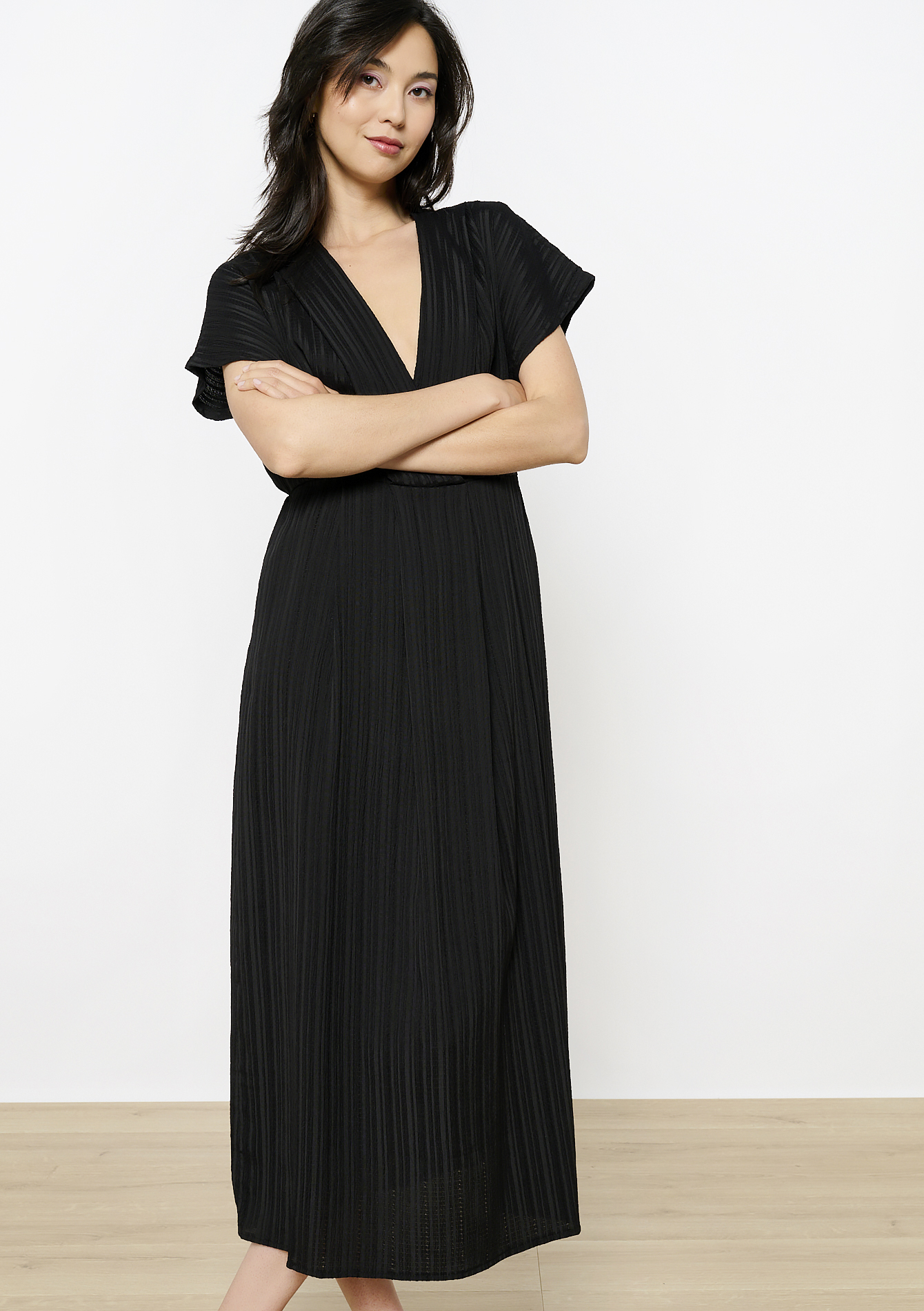 Robe cache-coeur aérienne, undefined - BLACK - undefined