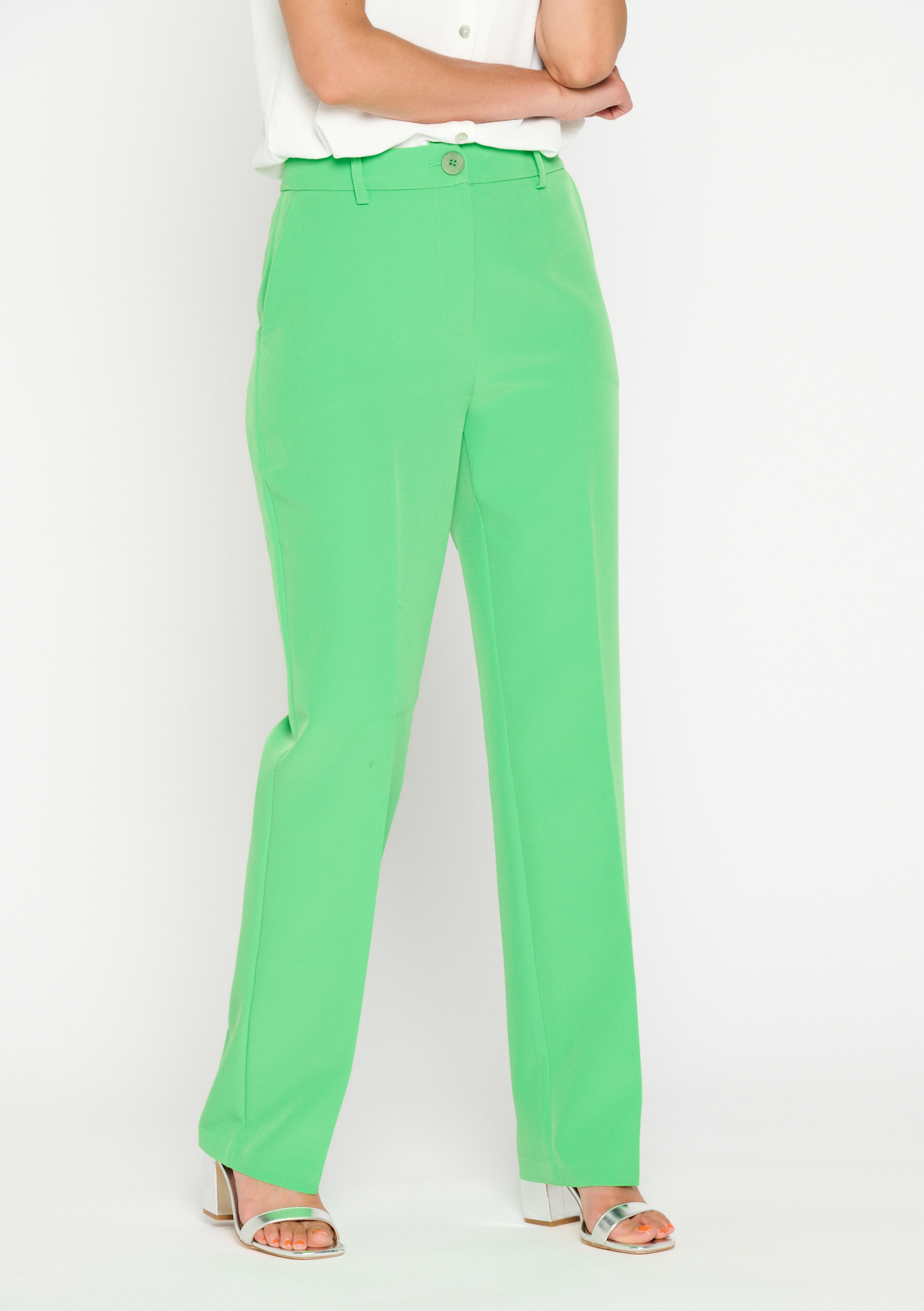 Pantalon de tailleur, undefined - LIGHT GREEN PASTEL - undefined
