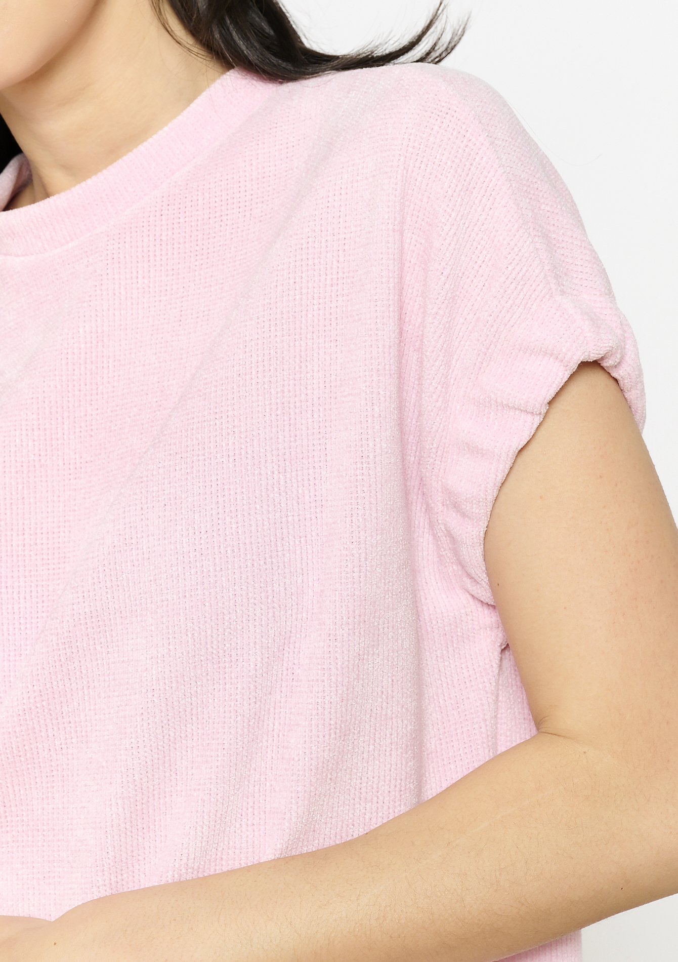 T-shirtjurk in badstof, undefined - LIGHT PINK - undefined