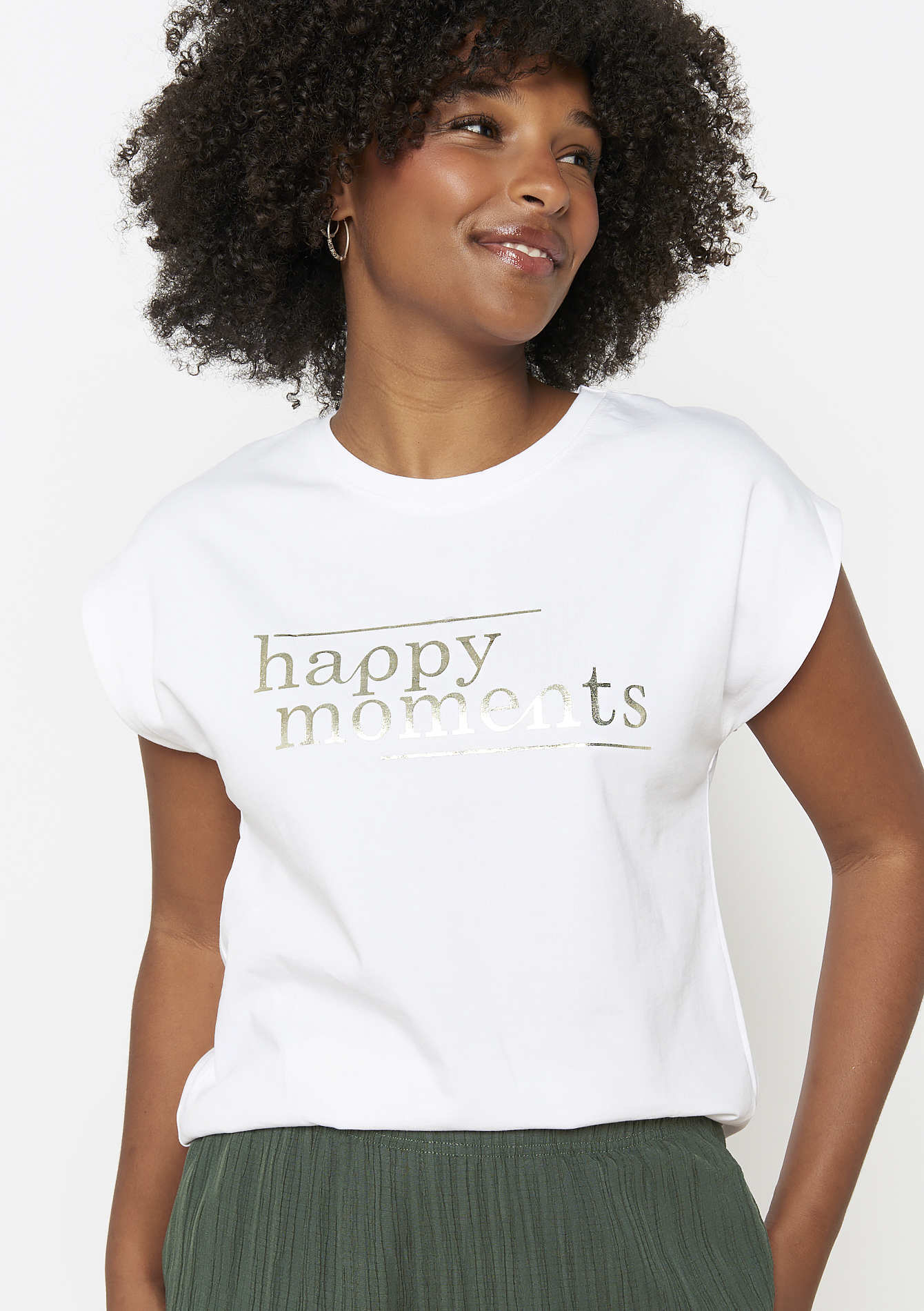 T-shirt à manches courtes, undefined - REAL WHITE - undefined
